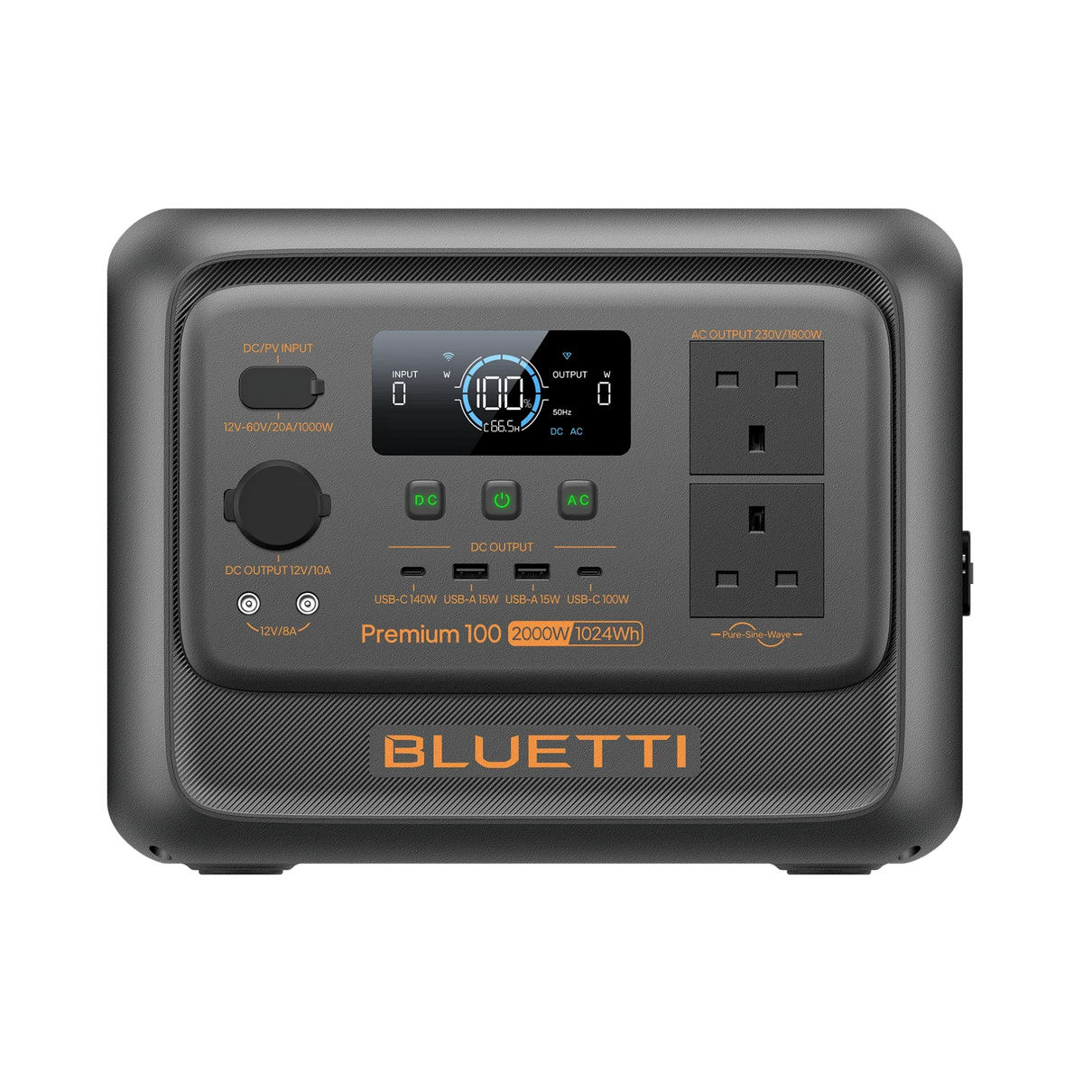 BLUETTI Premium 100 V2 Portable Power Station - 281-PPR100V2UKGYBL010