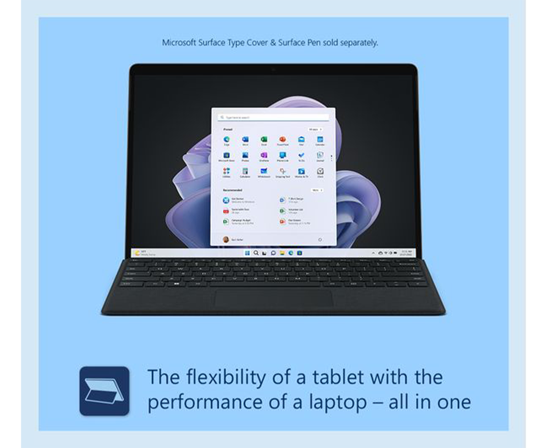 Microsoft 13" Surface Pro 9 Ci5 Laptop | 16GB | 256GB | Graphite - QI9-00020 Redmond Electric Gorey