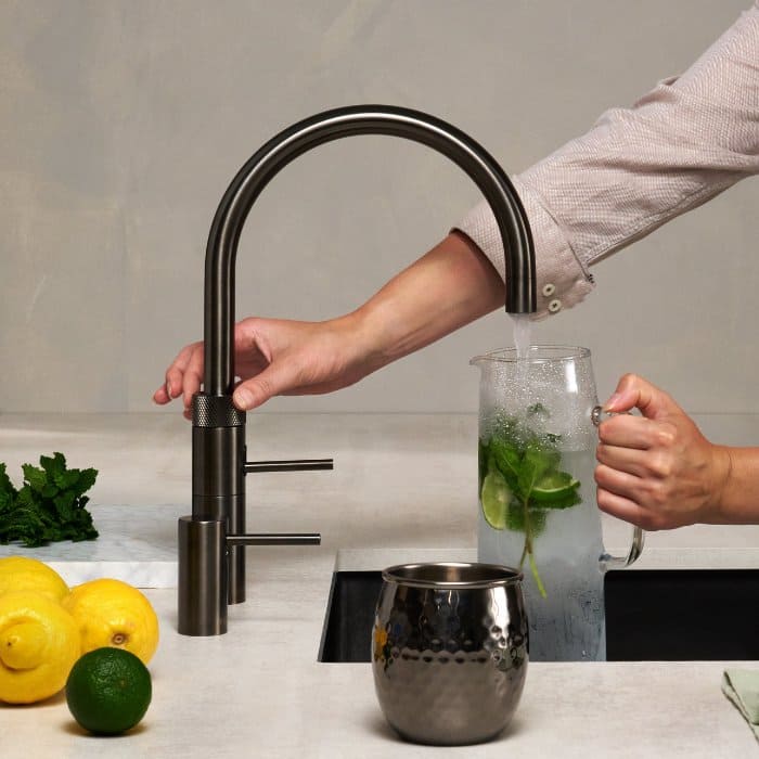 Pro 3 Fusion Round Kitchen Tap in Gunmetal