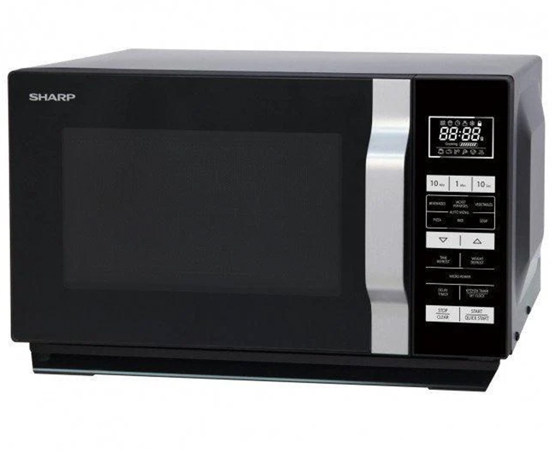 Sharp 23L 900W Solo Flat Tray Microwave | Black - R360KM Redmond Electric Gorey