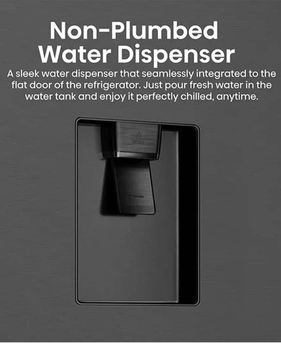 Hisense Pureflat French Door, American Fridge Freezer | Black Stainless Steel - RF749N4SWFE Redmond Electric Gorey