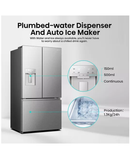 Hisense PureFlat French Door Fridge Freezer | 179cm (H) | Stainless Steel Redmond Electric Gorey