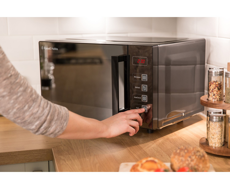 Russell Hobbs 23L 800W Solo Flatbed Microwave | Black - RHEM2301B Redmond Electric Gorey