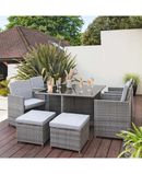 RedOutdoors Monte Carlo 4+4 Seater Cube Dining Set - RO-MC003 Redmond Electric Gorey