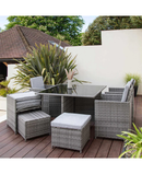 RedOutdoors Monte Carlo 4+4 Seater Cube Dining Set - RO-MC003 Redmond Electric Gorey