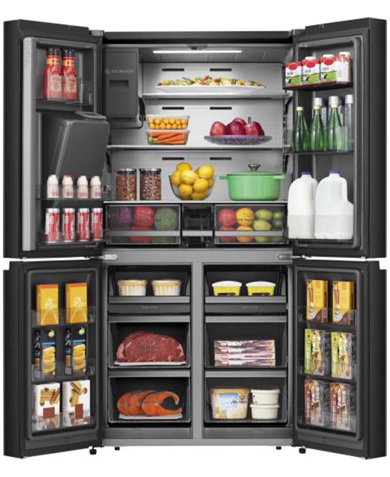 Hisense PureFlat American Smart Fridge Freezer | Black Stainless Steel - RQ760N4SBFE Redmond Electric Gorey