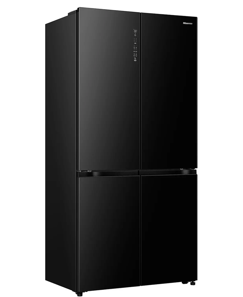 Hisense Kitchen Fit Total No Frost Multi-Door American Fridge Freezer | Black Glass RQ768N4GBE Redmond Electric Gorey