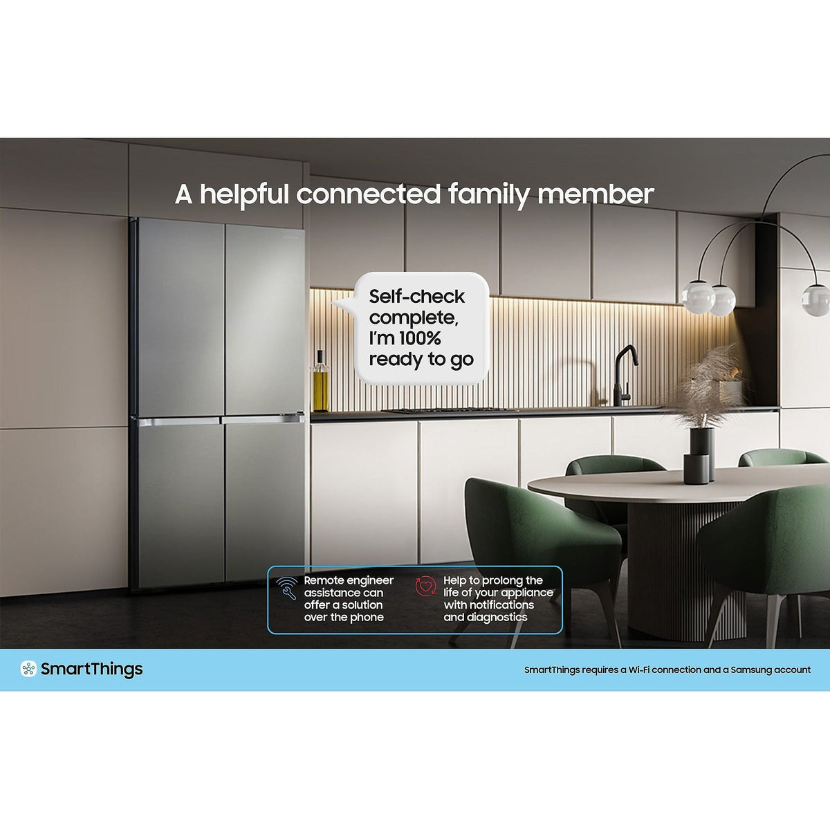 Samsung Bespoke AI Series 6 640L Side-by-Side Fridge Freezer Silver RS70F65KETEU