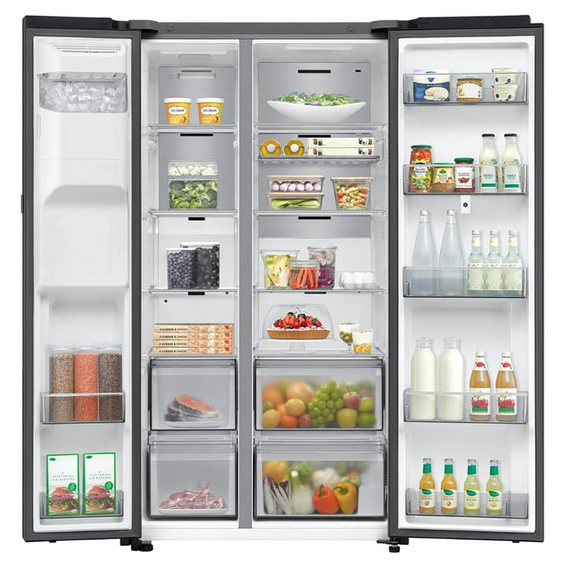 Samsung Family Hub Bespoke Smart Fridge Freezer | Black Stainless Steel  - RS90F66BEFEU Redmond Electric Gorey