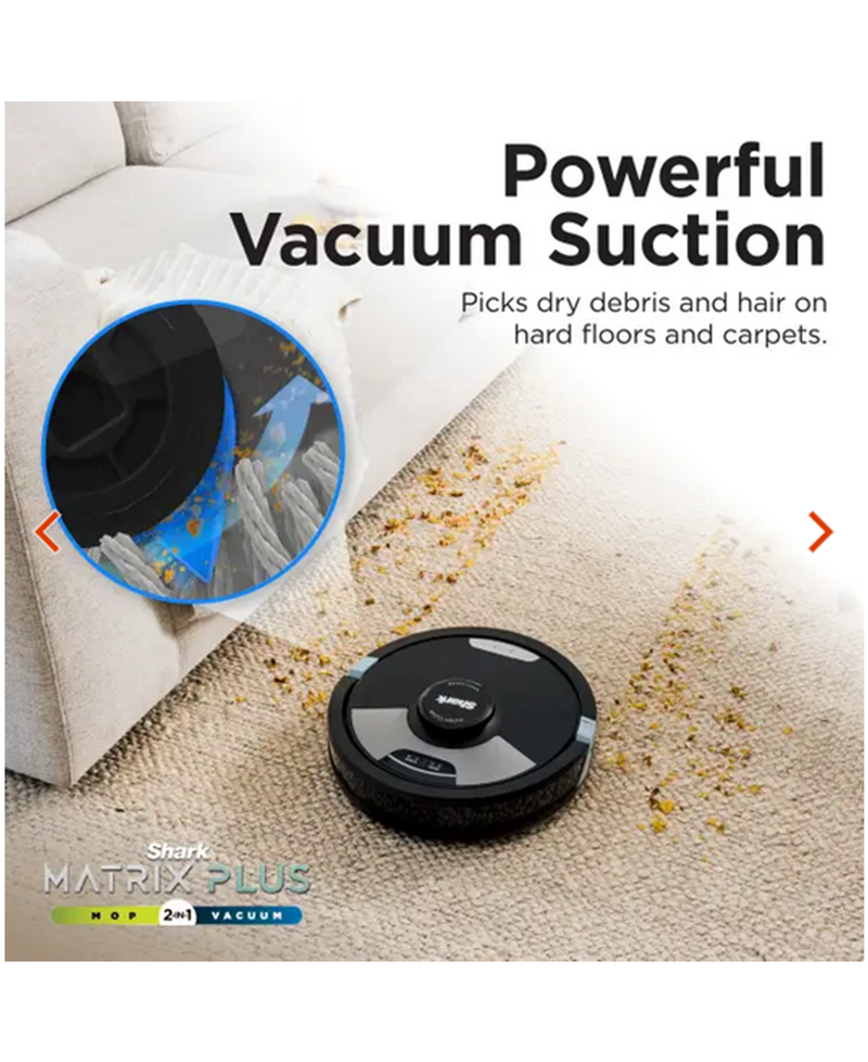 Shark Matrix Plus 2-in-1 Self-Empty Robot Vacuum & Mop RV2620WAUK Redmond Electric Gorey 