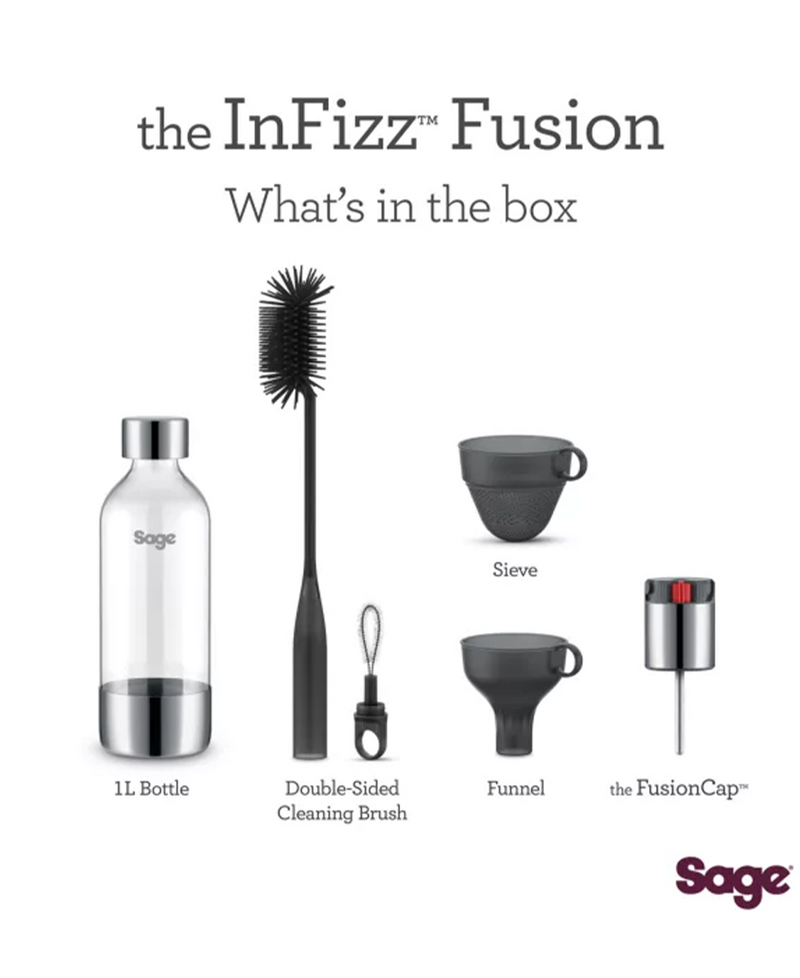 Sage the InFizz™ Fusion Carbonator | Black Truffle SCA800BTR0ZEU1 Redmond Electric Gorey