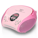 SCD-24 Portable CD Player with FM Radio Pink