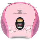 SCD-24 Portable CD Player with FM Radio Pink