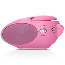 SCD-24 Portable CD Player with FM Radio Pink