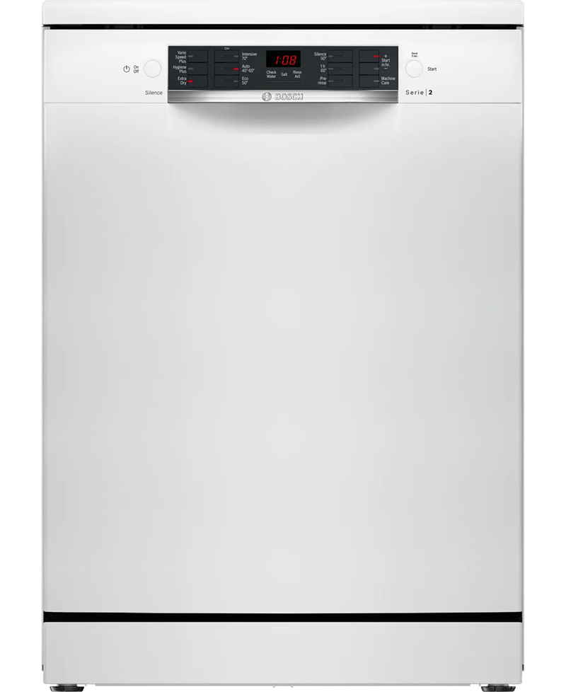 Bosch Series 2, 12 Place Dishwasher with ExtraDry | White Redmond Electric Gorey - SMS26AW08G