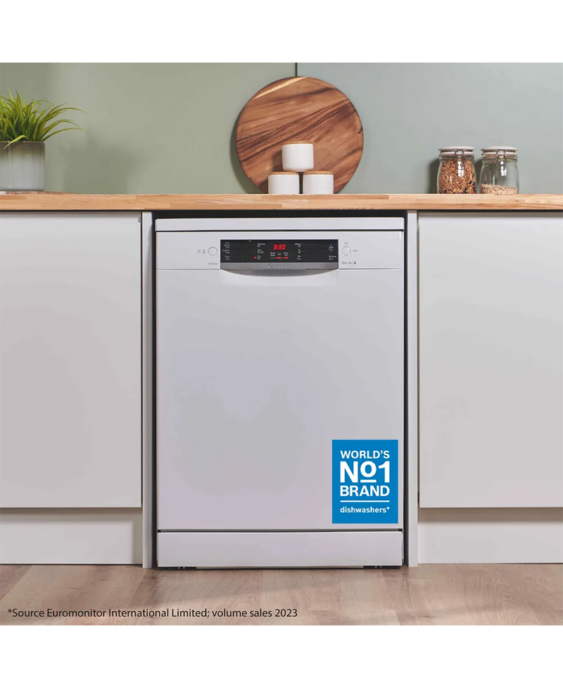 Bosch Series 2, 12 Place Dishwasher with ExtraDry | White Redmond Electric Gorey - SMS26AW08G