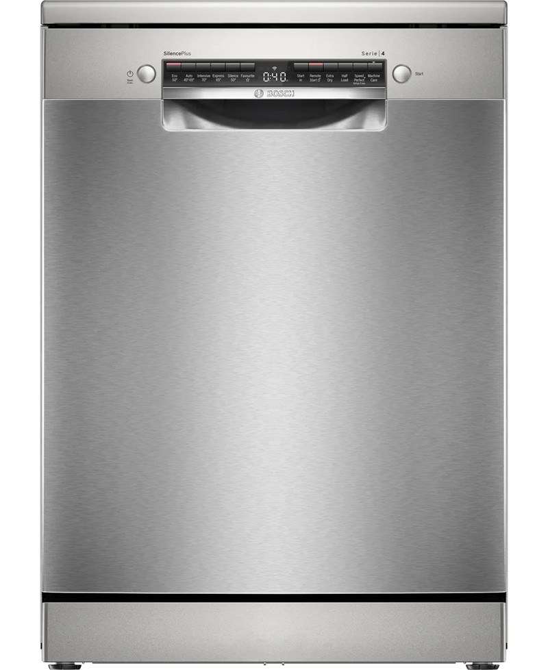 Bosch Series 4, 13 Place Dishwasher with ExtraDry | Brushed Steel Redmond Electric Gorey - SMS4EKI06G