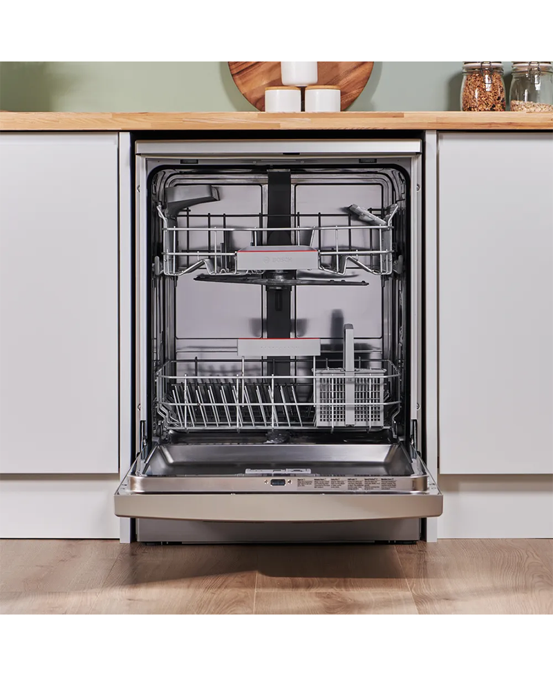 Bosch Series 4, 13 Place Dishwasher with ExtraDry | Brushed Steel Redmond Electric Gorey - SMS4EKI06G