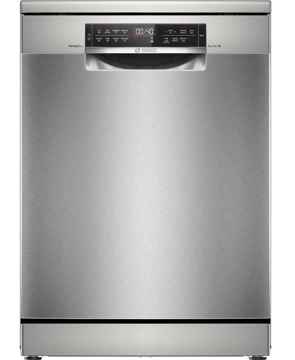 Bosch Series 6, 14 Place Dishwasher with Zeolith Drying + VarioDrawer | Brushed Steel  SMS6TCI01G - Redmond Electric Gorey