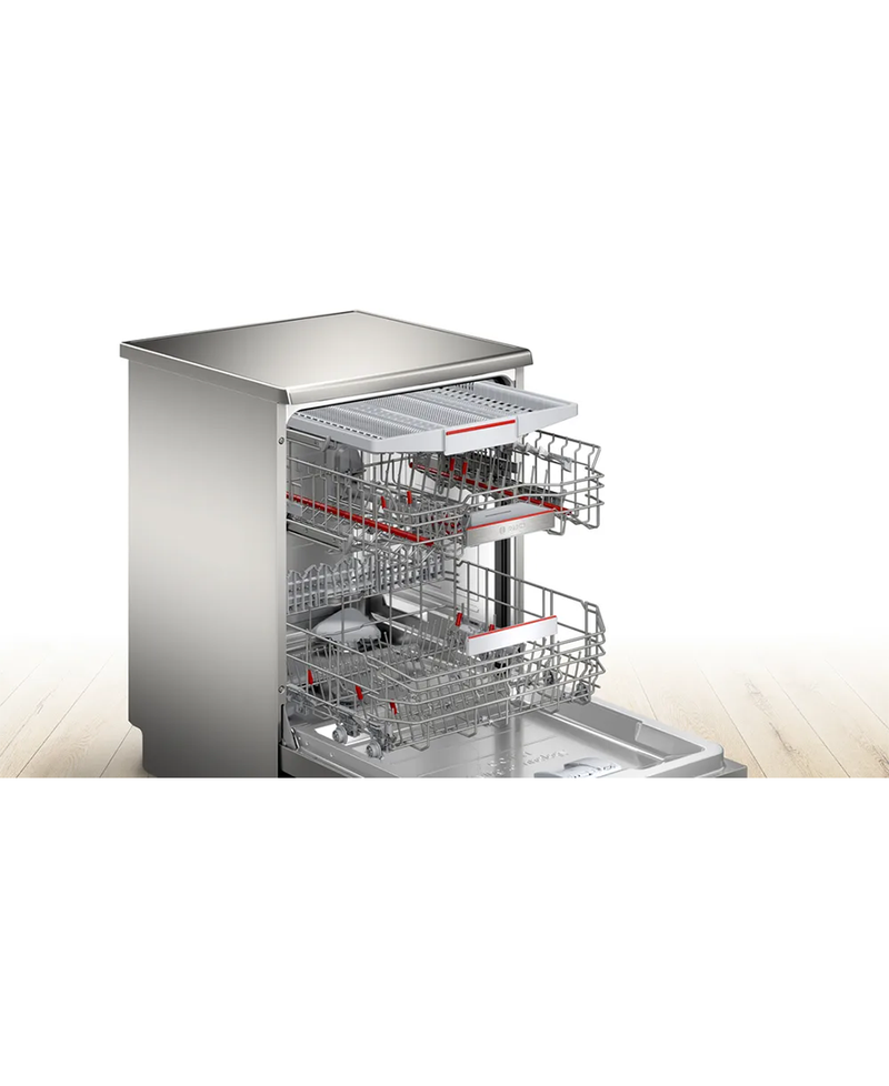 Bosch Series 6, 14 Place Dishwasher with Zeolith Drying + VarioDrawer | Brushed Steel  SMS6TCI01G - Redmond Electric Gorey