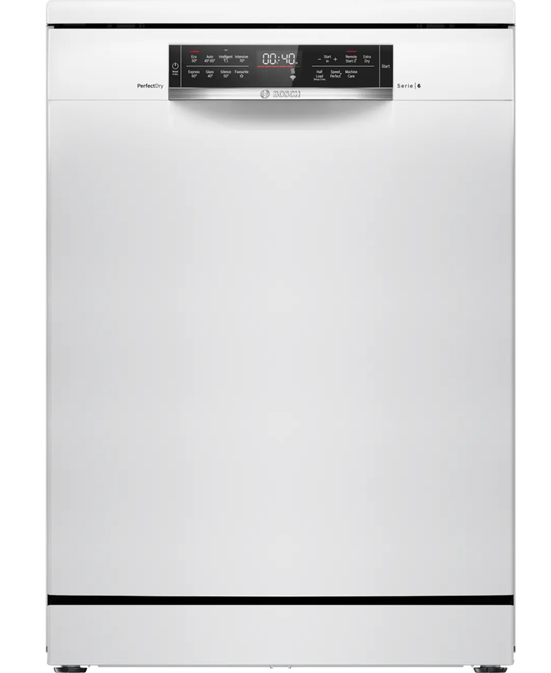 Bosch Series 6, 14 Place Dishwasher with Zeolith Drying and VarioDrawer | White Redmond Electric Gorey SMS6TCW01G