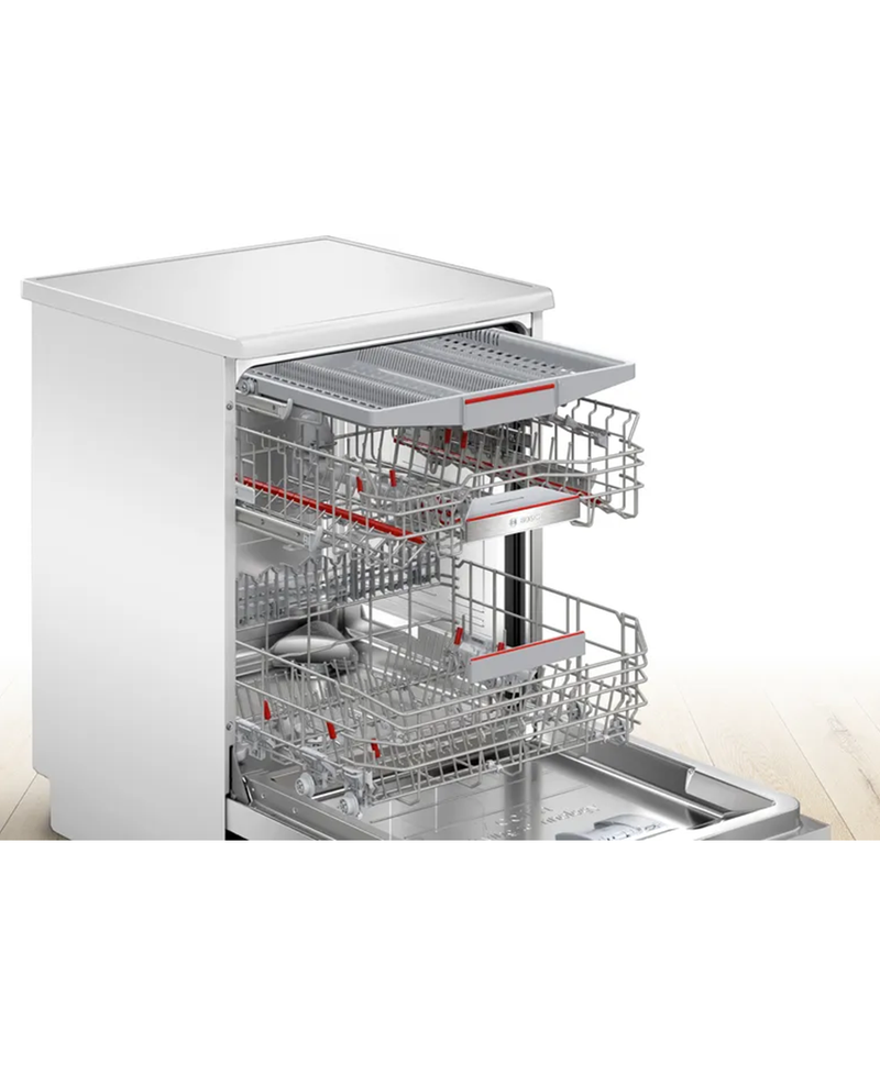 Bosch Series 6, 14 Place Dishwasher with Zeolith Drying and VarioDrawer | White Redmond Electric Gorey SMS6TCW01G