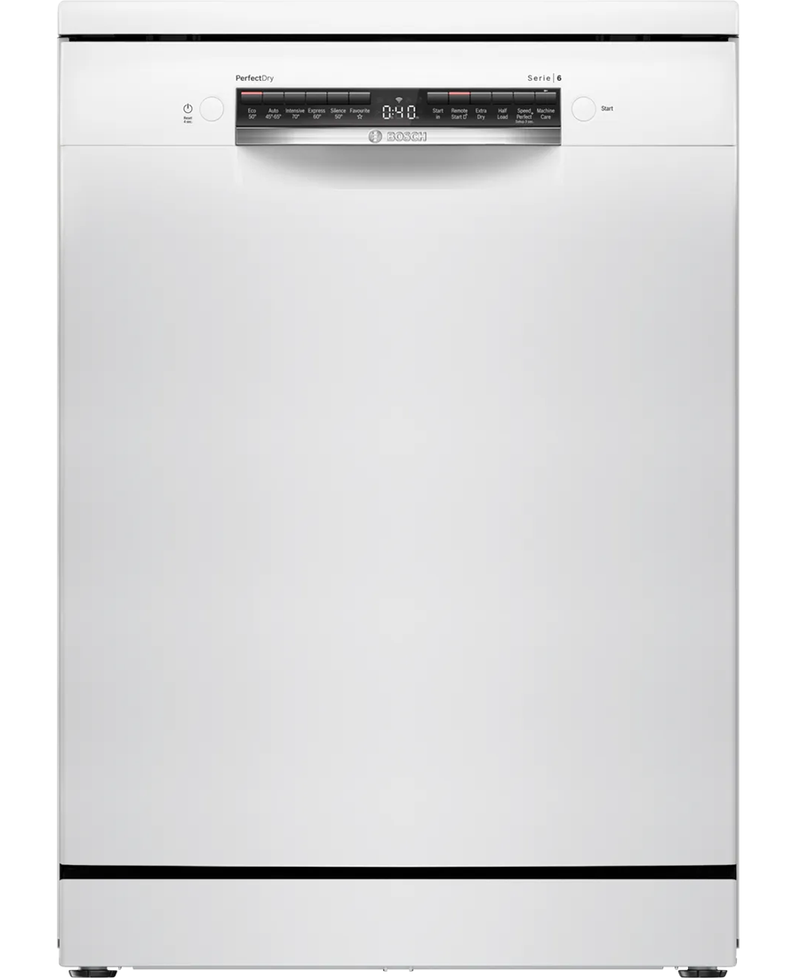 Bosch Series 6, 14 Place Dishwasher with Zeolith Drying + VarioDrawer | White Redmond Electric Gorey - SMS6ZCW10G