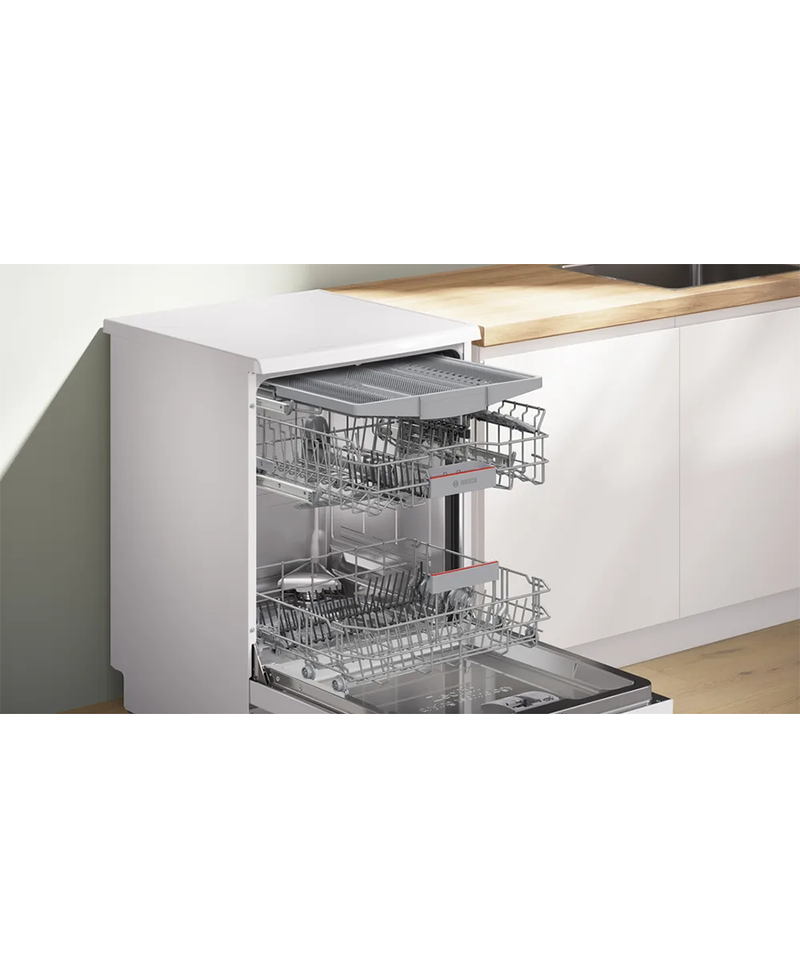 Bosch Series 6, 14 Place Dishwasher with Zeolith Drying + VarioDrawer | White Redmond Electric Gorey - SMS6ZCW10G