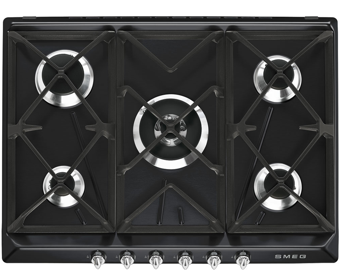 Smeg 69cm Victoria Aesthetic Built-in Gas Hob | SR975NGH | Black Redmond Electric Gorey