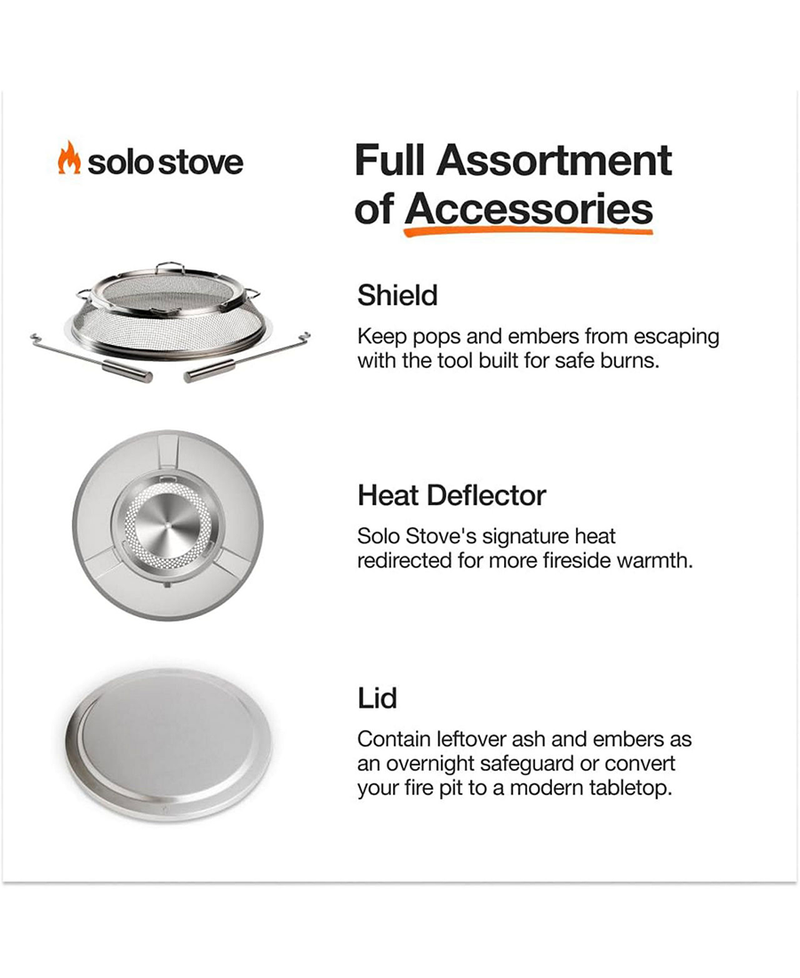 Solo Stove Bonfire Smokeless Firepit with Stand | Ash - SSBON-SD-2.0-ASH Redmond Electric Gorey