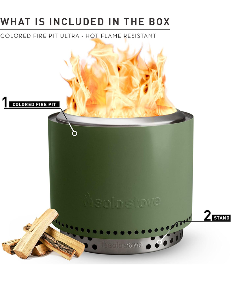 Solo Stove Bonfire 2.0 Smokeless Firepit | Deep Olive SSBON-SD2.0-DEEPOLIVE Redmond Electric Gorey