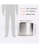 Solo Stove Bonfire 2.0 Smokeless Firepit | Stainless Steel SSBON-SD2.0 Redmond Electric Gorey