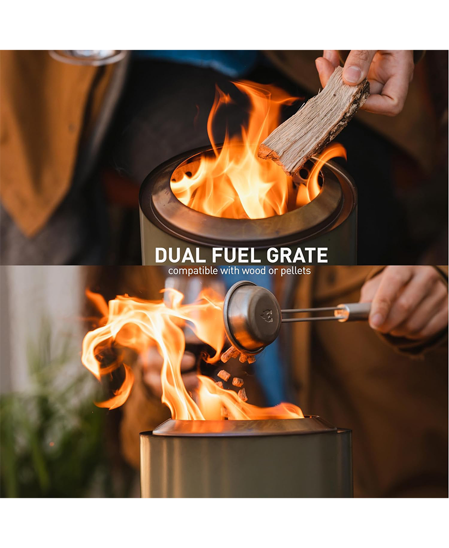 Solo Stove Mesa XL Tabletop Fire Pit with Stand | Deep Olive Redmond Electric Gorey