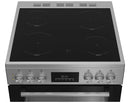 60cm Double Oven Electric Ceramic Cooker Silver