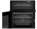 60cm Double Oven Electric Ceramic Cooker Silver