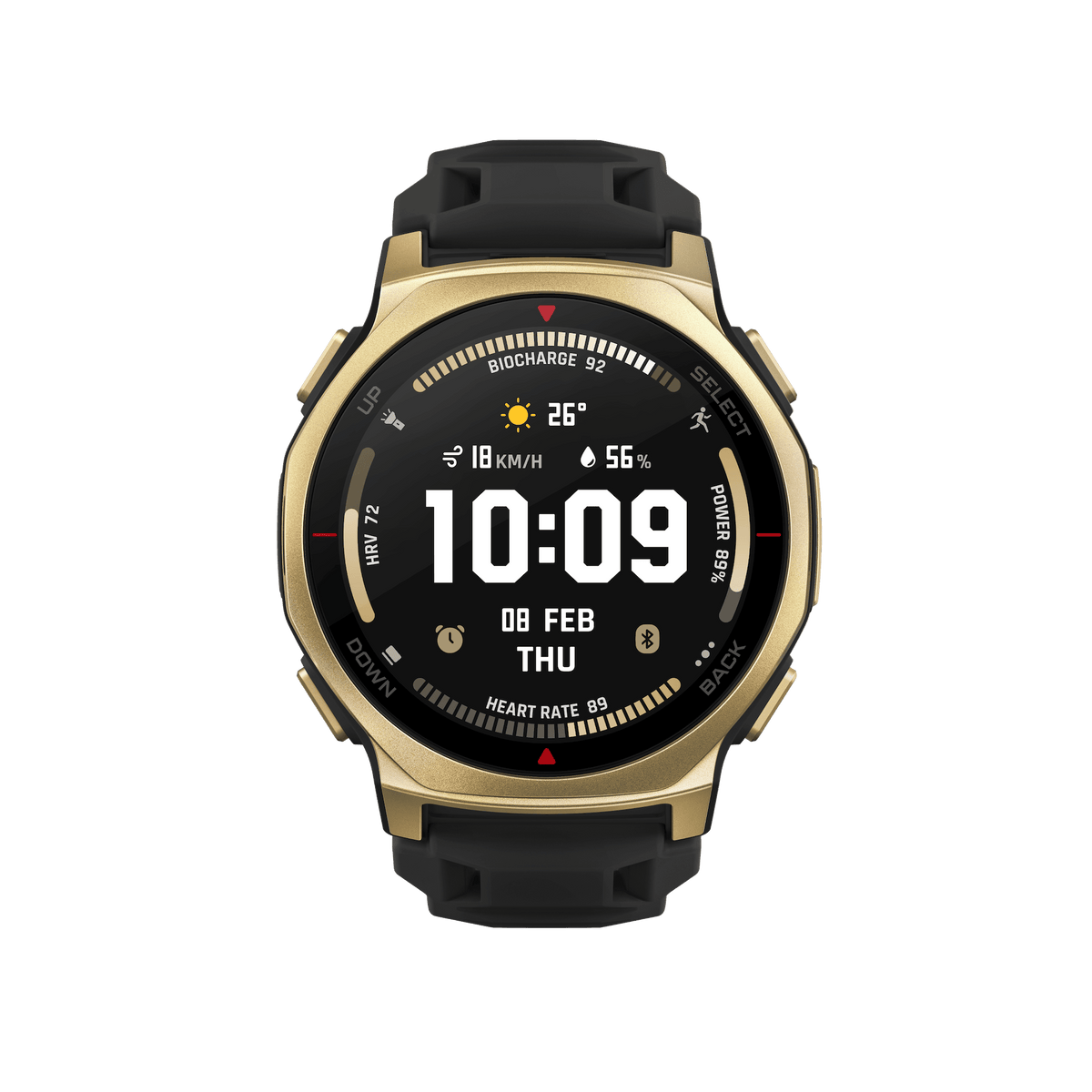 Amazfit T-Rex 3 Pro 44mm Smartwatch, Black Gold 146-W2548GL1N