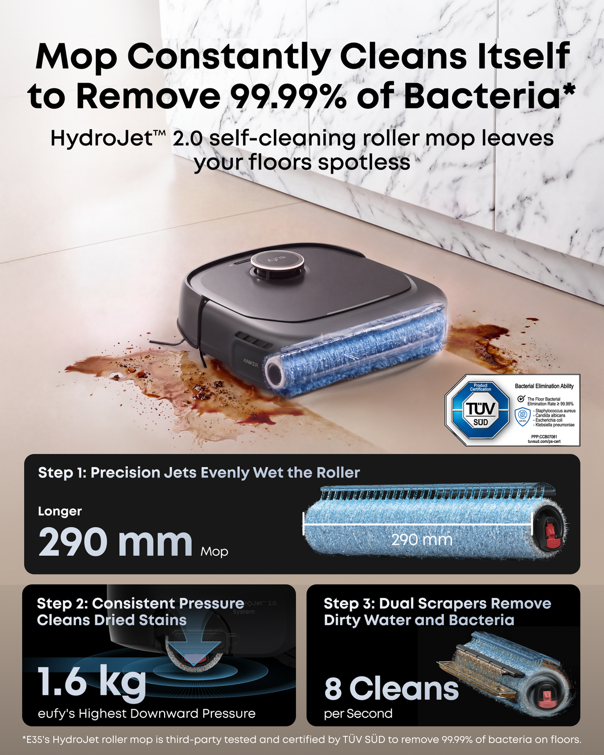 Anker E35 Omni Robot Vacuum & Mop with 35,000Pa Suction