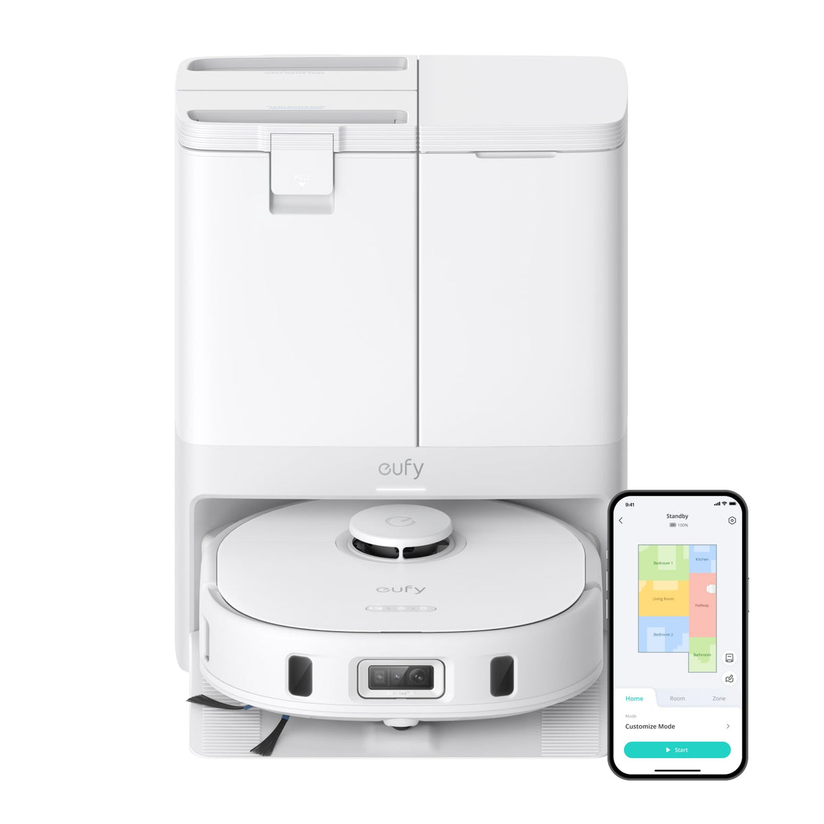 Eufy X10 Pro Omni Robot Vacuum with Self-Empty Station Ultimate Bundle | White - T2351221 Redmond Electric Gorey