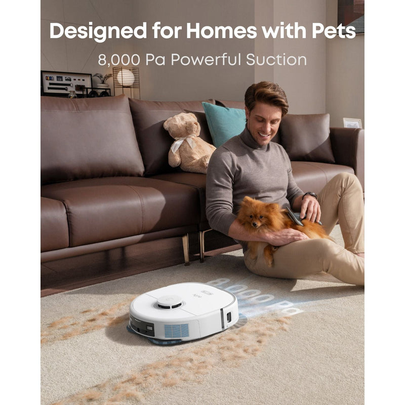Eufy X10 Pro Omni Robot Vacuum with Self-Empty Station Ultimate Bundle | White - T2351221 Redmond Electric Gorey