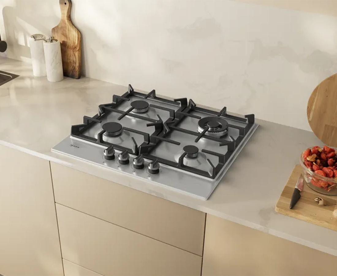 Neff N 70, 60cm Built-In Gas Hob with FlameSelect | Stainless Steel - T26CIH8N0 Redmond Electric Gorey