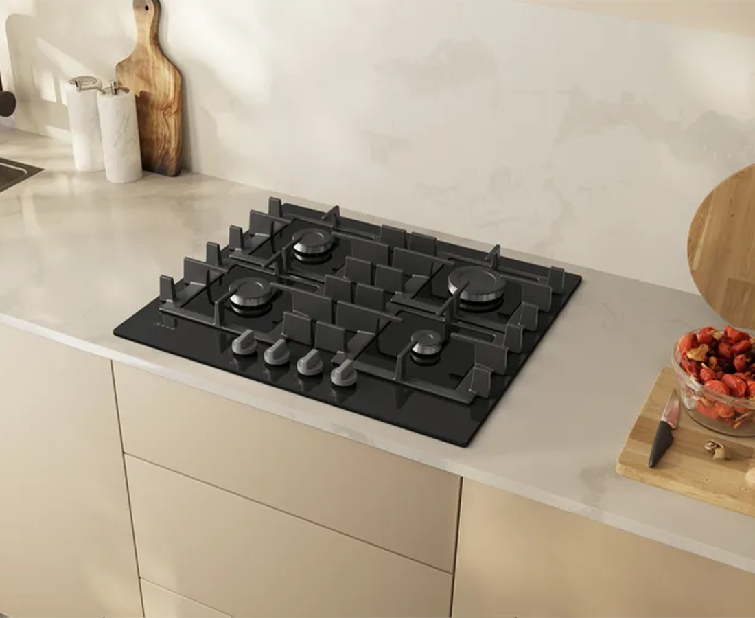 Neff N 50, 60cm Built-In Gas Hob | Tempered Glass Black - T26NKP4S0 Redmond Electric Gorey