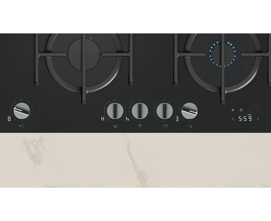 Neff N 90, 90cm Built-In Gas Hob with FlameSelect | Tempered glass, Black - T29RHS4S0 Redmond Electric Gorey