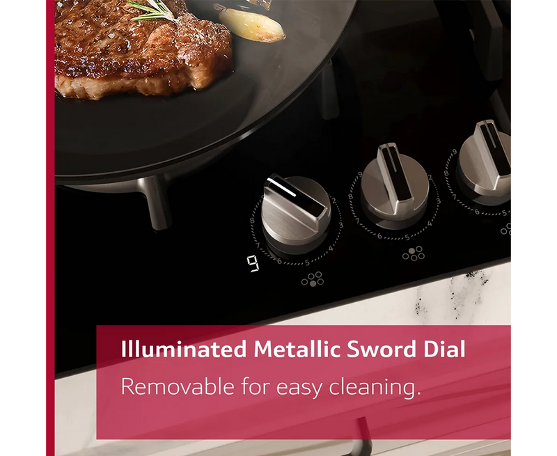 Neff N 90, 90cm Built-In Gas Hob with FlameSelect | Tempered glass, Black - T29RHS4S0 Redmond Electric Gorey