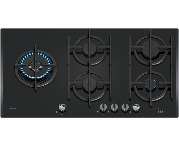 Neff N 90, 90cm Built-In Gas Hob with FlameSelect | Tempered glass, Black - T29RHS4S0 Redmond Electric Gorey