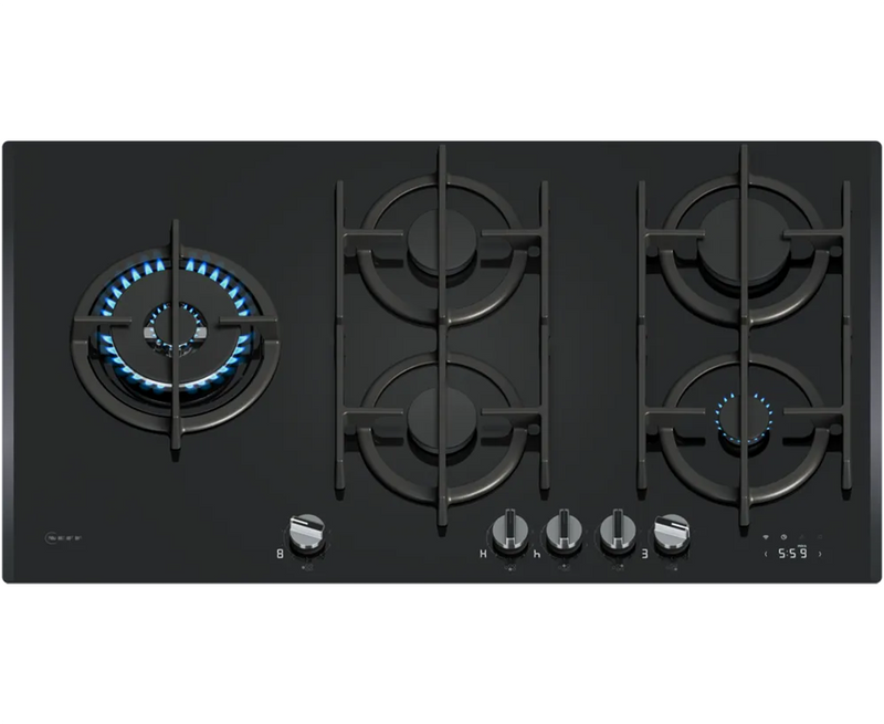 Neff N 90, 90cm Built-In Gas Hob with FlameSelect | Tempered glass, Black - T29RHS4S0 Redmond Electric Gorey