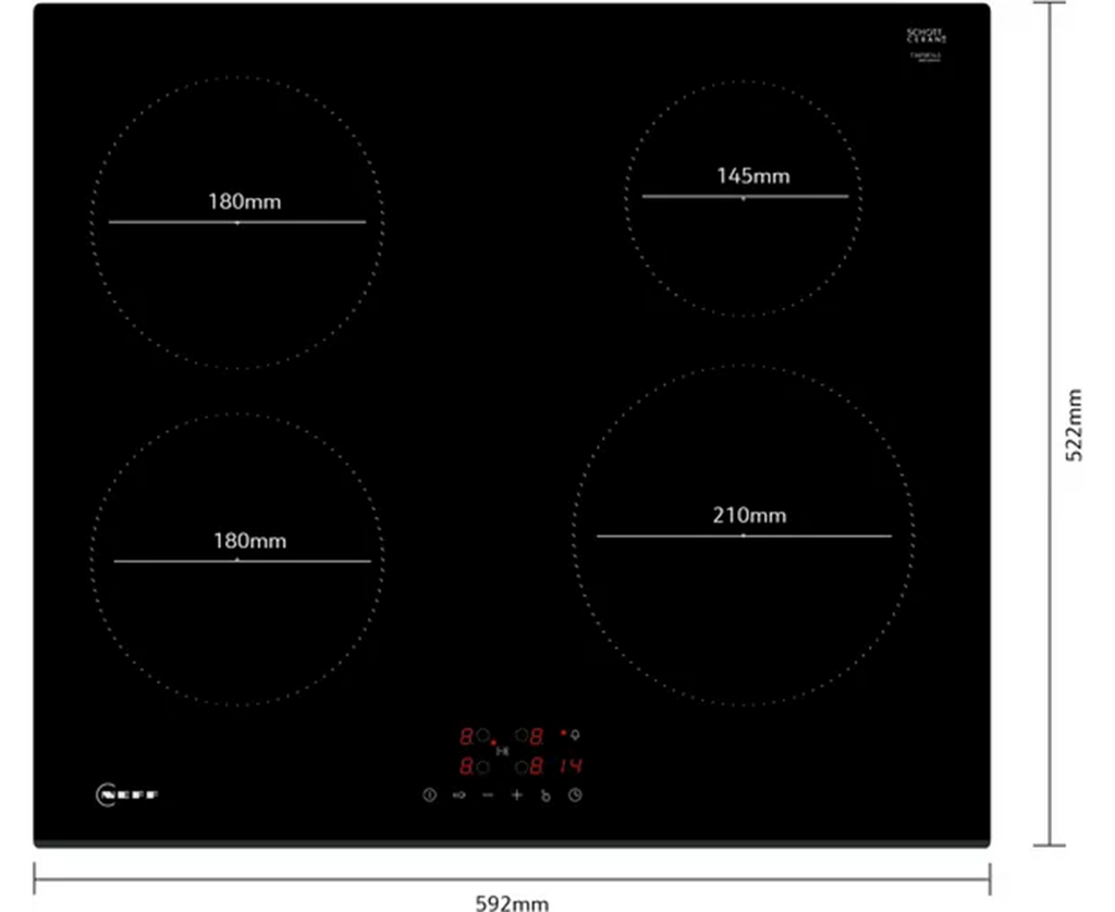 Neff Neff N30 60cm Built-In Induction Hob T36FBE1L0