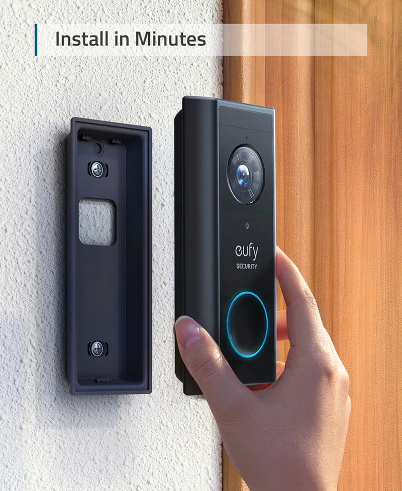 Eufy Wireless S220 Add-on 2K Video Doorbell | Black - T82101W1 Redmond Electric Gorey