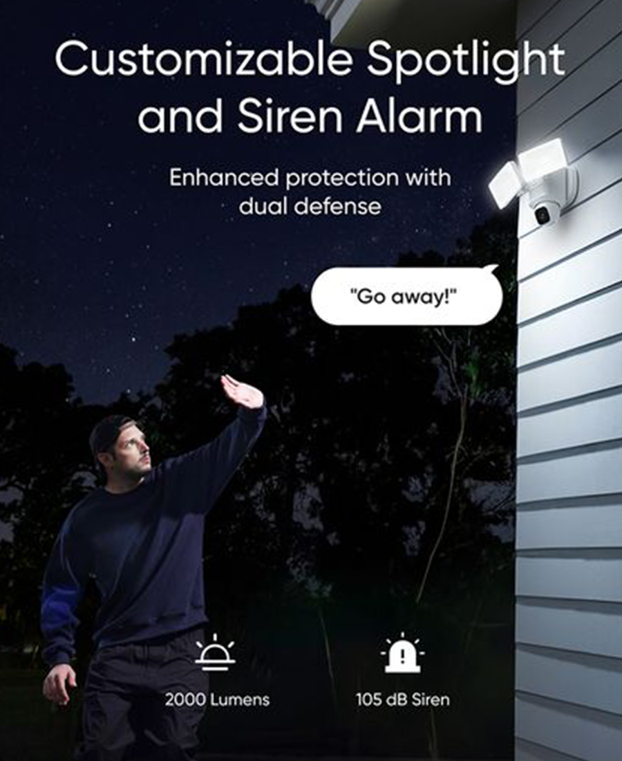 Eufy Smart Floodlight Cam E30 WiFi Security Camera | White - T8426321 Redmond Electric Gorey