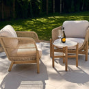 Talara 3 Piece Wood Rope Lounge Set in Natural - HUCTALARAC Redmond Electric Gorey