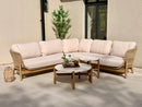 Talara Wood Rope Corner Sofa Lounge Set in Natural - HUCTALARACL Redmond Electric Gorey